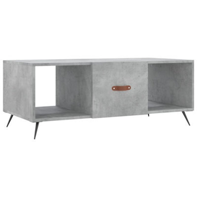 Berkfield Durable Coffee Table Concrete Grey 102X50X40 Cm Engineered Wood - image 1
