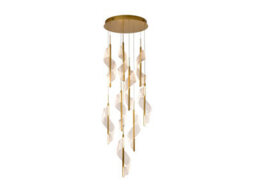 Luminosa Lighting Luminosa Velas Cluster Pendant Ceiling 9 Light Gold Led 3000K Dimmable - Uk Stock - thumbnail 6