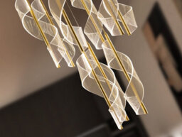 Luminosa Lighting Luminosa Velas Cluster Pendant Ceiling 9 Light Gold Led 3000K Dimmable - Uk Stock - thumbnail 5