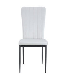MCC Direct Set Of 2 Beige Velvet Effect Dining Chairs Plush Padded Upholstered Accent Chair - Elle By Mcc - thumbnail 3