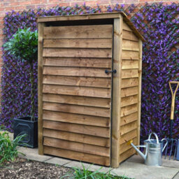 Rutland County Garden Furniture Greetham Log Store - Rustic Brown - Solid Panels - 4Ft Wide X 6Ft Tall + 1 Door / Kindling Shelf / Forward Sloping Roof - thumbnail 6