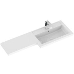 Hudson Reed Fusion Hacienda Charcoal 1000mm Freestanding Right-Hand Basin & Wc Combination Unit - thumbnail 2