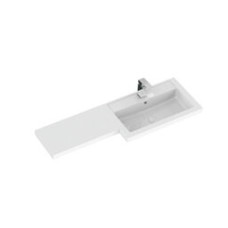 Hudson Reed Fusion Hacienda Charcoal 1000mm Freestanding Right-Hand Basin & Wc Combination Unit - thumbnail 4