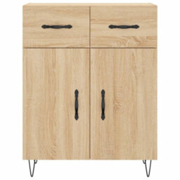 Berkfield Highboard Sonoma Oak 69.5X34X180 Cm Engineered Wood - thumbnail 8