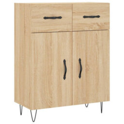 Berkfield Highboard Sonoma Oak 69.5X34X180 Cm Engineered Wood - thumbnail 7
