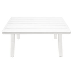 Loops Premium 5 Seater Garden Coffee Table & Parasol Set - White Aluminium Corner Sofa - thumbnail 6