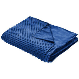 Beliani Weighted Blanket Cover 1000 Callisto 135 X 200 Cm Navy Blue - thumbnail 1