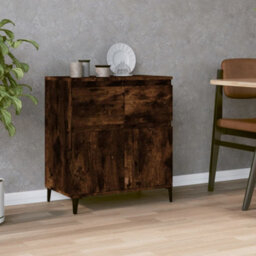 Berkfield Elegant Sideboard Smoked Oak 60X35X70 Cm Engineered Wood - thumbnail 2