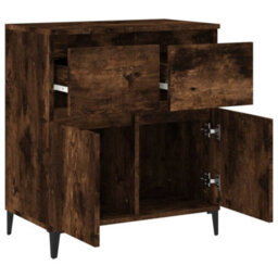 Berkfield Elegant Sideboard Smoked Oak 60X35X70 Cm Engineered Wood - thumbnail 6
