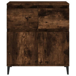 Berkfield Elegant Sideboard Smoked Oak 60X35X70 Cm Engineered Wood - thumbnail 7