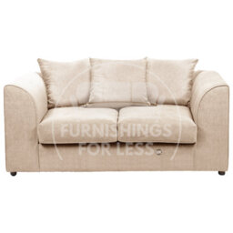 Furnishings For Less UK Casper Soft Chenille Fabric Fabric Sofaset 3 And 2 Seater Sofa  Beige - Scatter Back - thumbnail 3