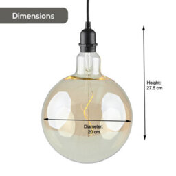 BillyOh Large Hanging Edison Bulb Outdoor Light - thumbnail 4