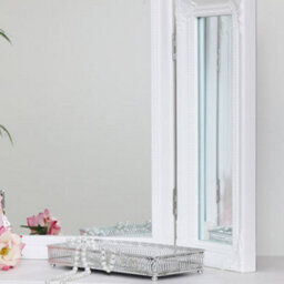 Melody Maison Ornate White Vintage Triple Dressing Table Mirror 55Cm X 74Cm - thumbnail 5