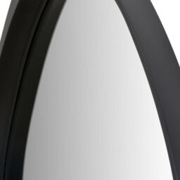 Pacific Lifestyle Curved Wall Mirror Black Wood Veneer 67X58Cm Minimalist Modern - thumbnail 8