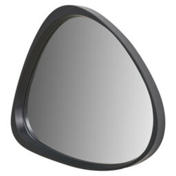 Pacific Lifestyle Curved Wall Mirror Black Wood Veneer 67X58Cm Minimalist Modern - thumbnail 6