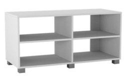 Urbn-Living Urbnliving Height 47Cm Wooden White Tv Stand Living Room Media Cabinet Modern Furniture - thumbnail 3
