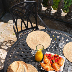 Lazy Susan Alice Antique Bronze 4 Seater Metal Garden Furniture Set - thumbnail 3
