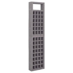 Berkfield Durable 6-Panel Room Divider/trellis Solid Fir Wood Grey 242.5X180 Cm - thumbnail 4
