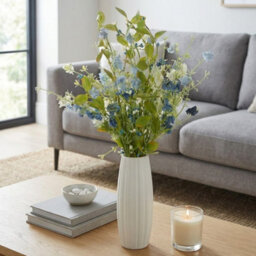 Garden Greatness Blue Wildflower Faux Stem In Vase - thumbnail 1