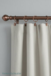 Homeelabador 30mm Metal Copper Colour Curtain Pole Rod Rings With Clips Hanging Pack Of 20 - thumbnail 6