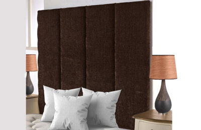 "Adore Designs Stafford Chenille 4Ft6 Double 36"" Headboard - Brown"