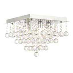 Plum&clay Windsor Modern Square Chandelier Light Ip44 Rated