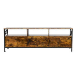 Levede Tv Stand Cabinet Industrial Tv Unit 3 Drawers 3 Shelves For 65 Inch - thumbnail 3