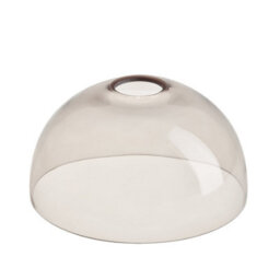 Industville Chelsea Glass Dome Pendant - 8 Inch, Mocha Glass Shade, Brass Pendant Holder - thumbnail 2