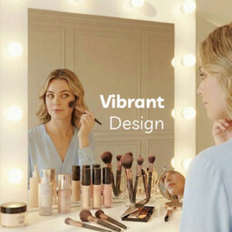 Levede Dressing Table Vanity Set Stool Makeup Leds Mirror Jewellery Organizer - thumbnail 5