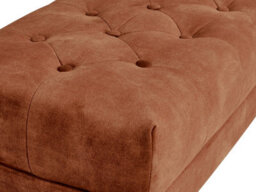 Beliani Upholstered Bench Roseville Velvet Dark Red - thumbnail 5