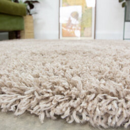 Loomed Kukoon Nore Beige Soft Shaggy Rug For Living Room Spaces - 380 X 280Cm - thumbnail 3