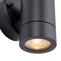 Luminosa Lighting Luminosa Palin Outdoor Down Wall Lamp Anthracite Grey Ip44 - thumbnail 3
