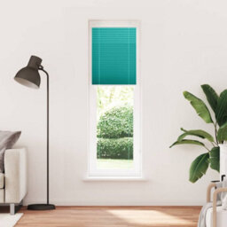 Berkfield Pleated Blind Petrol Green 55X200 Cm Fabric Width 54.4 Cm Polyester - thumbnail 2