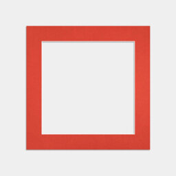 Ak Frames 8X8 Poppy Red Picture Mounts To Fit 6X6 Aperture Size - Mount Board Only (No Frame Included) - thumbnail 1