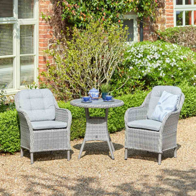 Chilli Seating St Tropez Sand Outdoor Garden Furniture 2 Seater Garden Bistro Set - image 1