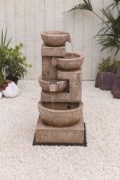 Outdoor Living UK Kelkay Sparkling Bowls With Lights Mains Plugin Powered Water Feature - thumbnail 3