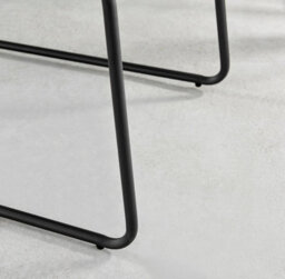 Furniturebox Seattle Scandi Inspired Glass And Black Metal Leg Square Dining Table & 4 Cream Pesaro Velvet Silver Leg Chairs - thumbnail 9