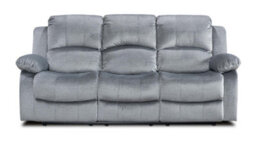 Electric Recliner Sofa In Grey Chenille Fabric 3 Seater Sofa - thumbnail 5