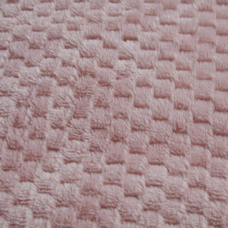 Gr8 Home Sleepdown Blush Pink Waffle Teddy Fleece Duvet Quilt Cover Pillowcase Set Thermal Bedding Super King - thumbnail 3