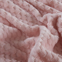 Gr8 Home Sleepdown Blush Pink Waffle Teddy Fleece Duvet Quilt Cover Pillowcase Set Thermal Bedding Super King - thumbnail 5
