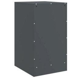 Berkfield Bedside Cabinets 2 Pcs Anthracite 34.5X39X62 Cm Steel - thumbnail 9