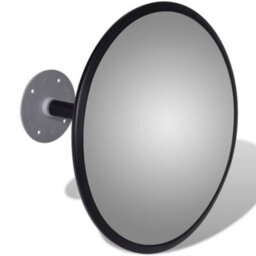 Vidaxl Convex Traffic Mirror Acrylic Black 30 Cm Indoor Traffic Mirrors - thumbnail 3