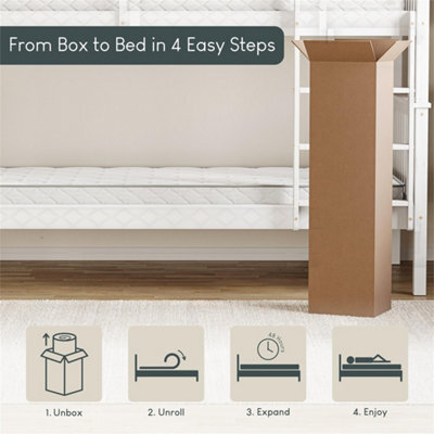 Single Soft Memory Foam Breathable Cooling Mattress Bunk Bed - image 1