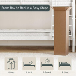 Single Soft Memory Foam Breathable Cooling Mattress Bunk Bed