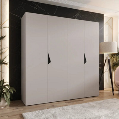 Arte Sandi I Hinged Door Wardrobe 200Cm - Cashmere 4-Door Wardrobe With Organised Interior - image 1