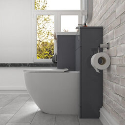Nes Home 1000mm Freestanding Light Grey Basin Vanity & Back To Wall Toilet - thumbnail 5