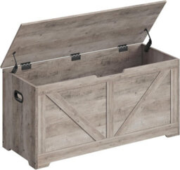 Storage Chest, Storage Bench, Blanket Box, Shoe Storage Bench, Farmhouse, Heather Greige - thumbnail 8