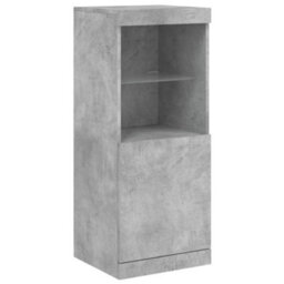 Berkfield Sideboard With Led Lights Concrete Grey 162X37X100 Cm - thumbnail 9