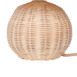 Beliani Table Lamp Natural Rattan Coastal-Boho Bedside Light W30 X D30 X H31Cm - thumbnail 5