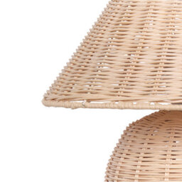 Beliani Table Lamp Natural Rattan Coastal-Boho Bedside Light W30 X D30 X H31Cm - thumbnail 4